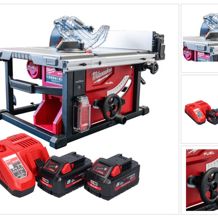 Milwaukee M18 FTS210-802B Scie circulaire sur table sans fil 18 V 210 mm Brushless + 2x batterie 8,0 Ah + kit chargeur