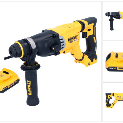 DeWalt DCH 263 N Marteau perforateur burineur sans fil 18 V 3 J SDS Plus Brushless + 1x Batterie 2,0 Ah - ohne Ladegert
