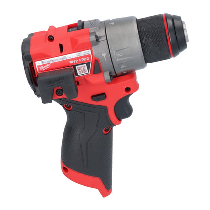 Milwaukee M12 FPD2-201 Perceuse-visseuse à percussion sans fil 12 V 45 Nm Brushless + 1x batterie 2,0 Ah - sans chargeur