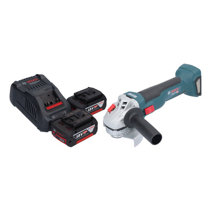 Bosch GWS 18V-10 Professional Meuleuse angulaire sans fil 18 V 115 mm Brushless + 2x batterie 5,0 Ah + chargeur