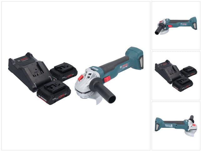 Bosch GWS 18V-10 Professional Meuleuse angulaire sans fil 18 V 115 mm Brushless + 2x batterie ProCORE 4,0 Ah + chargeur