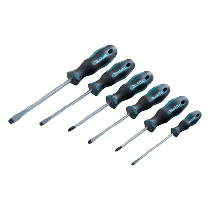 Makita E-10512 Jeu de tournevis 6 pces SL4 / SL5,5 / SL6,5 / SL8 / PZ1 / PZ2