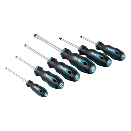 Makita E-10512 Jeu de tournevis 6 pces SL4 / SL5,5 / SL6,5 / SL8 / PZ1 / PZ2