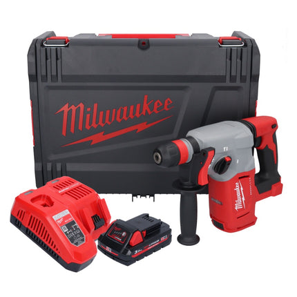 Milwaukee M18 BLHX-301X Marteau perforateur burineur sans fil 18 V 2,3 J Brushless + 1x Batterie 3,0 Ah + Ladegert + HD-Box