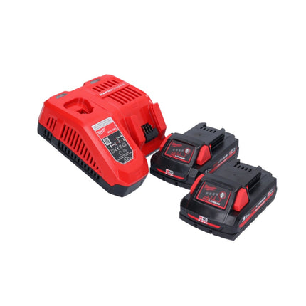 Milwaukee M18 BLHX-302X Marteau perforateur burineur sans fil 18 V 2,3 J Brushless + 2x Batterie 3,0 Ah + Ladegert + HD-Box
