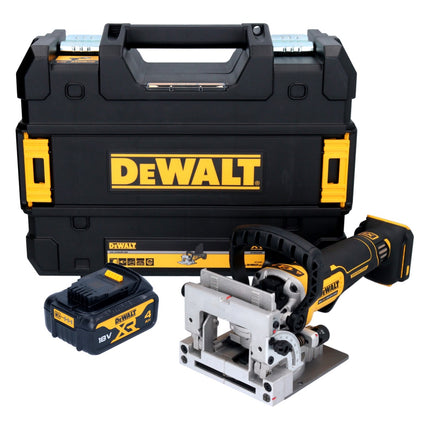 DeWalt DCW 682 NT Brosseuse à plat sans fil 18 V 102 x 20 mm Brushless + 1x batterie 4,0 Ah + TSTAK - sans chargeur