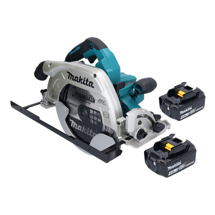 Makita DHS 900 M2U scie circulaire portative sans fil 36 V ( 2x 18 V ) 235 mm Brushless + 2x batterie 4,0 Ah + adaptateur Bluetooth - sans kit de chargement