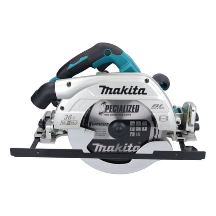 Makita DHS 900 RT2U scie circulaire portative sans fil 36 V ( 2x 18 V ) 235 mm Brushless + 2x batterie 5,0 Ah + chargeur + adaptateur Bluetooth