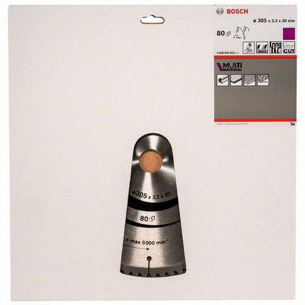 BOSCH Lame pour scie circulaire  Ø extérieur 305 mm Nombre de dents 80 HL ( 4000909153 )
