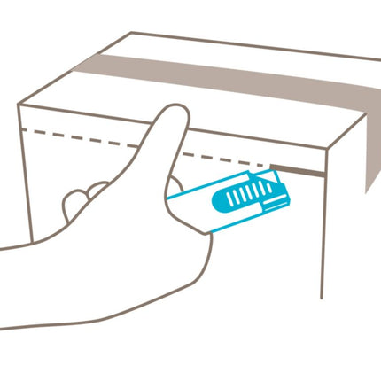 MARTOR Couteau de sécurité SECUNORM HANDY no. 445 L. 100 mm l. 7,8 mm H. 25,5 mm ( 4000817784 )