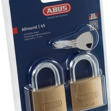 ABUS Cadenas cylindrique 45/40 Twins B/SB largeur du corps de verrou 39 mm ( 3000280054 )