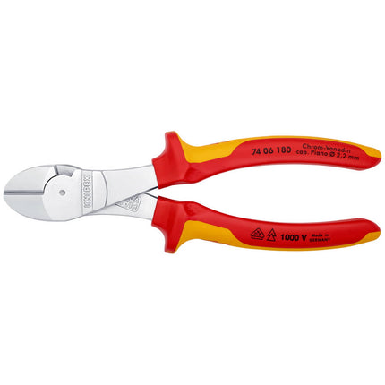 KNIPEX Coupeuse latér. diag. à forte démultipl.  longueur 180 mm ( 4000810166 )
