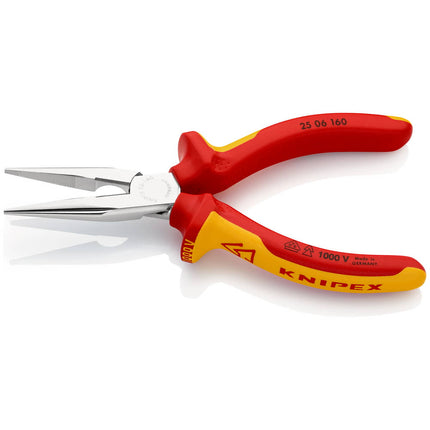 KNIPEX Pince à becs plats, ronds DIN ISO 5745 longueur 160 mm plat/rond droit ( 4000810325 )