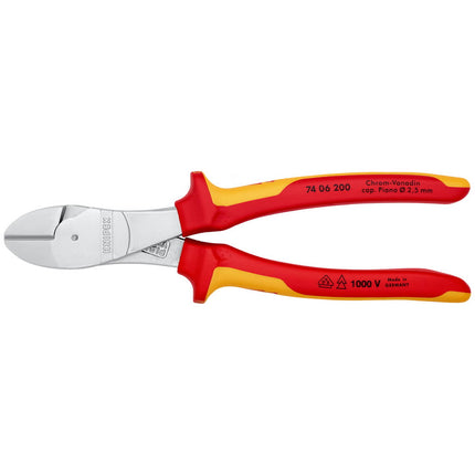 KNIPEX Coupeuse latér. diag. à forte démultipl.  longueur 200 mm ( 4000810167 )