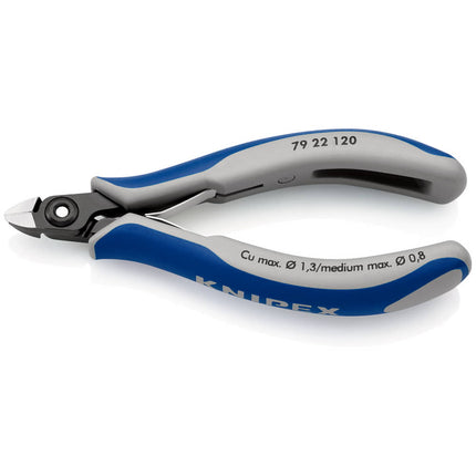 KNIPEX Pince coupante électronique de précision  longueur 120 mm forme 2 ( 4000810825 )