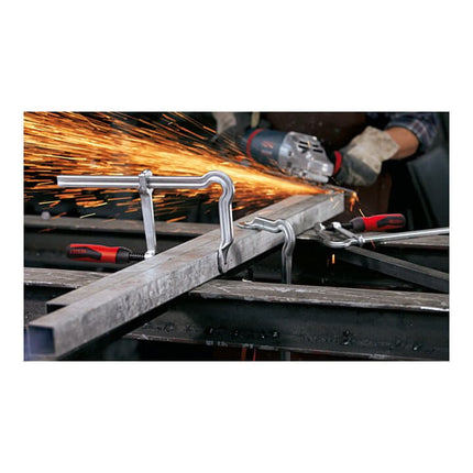 BESSEY Serre-joints tout acier OMEGA envergure 250 mm col de cygne 120 mm ( 4000831472 )