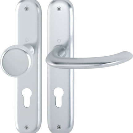 HOPPE Garniture à plaque longue Marseille 53/273P/1138 aluminium F1 ( 3000252629 )