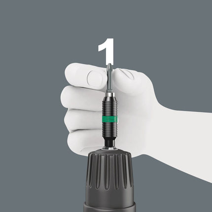 WERA Porte-embout Rapidaptor 1/4 po. F 6,3 1/4 po. C 6,3 + E 6,3 ( 4000829608 )