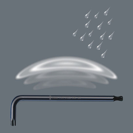 WERA Jeu de clés coudées 967/9 TX 1 9 pièces T8 - T40 ( 4300002043 )