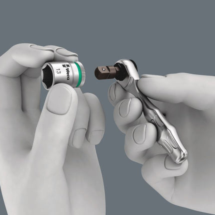 WERA Jeu de clés à douille KK Zyklop Mini 2 27 pièces 1/4 po. ( 4000829906 )