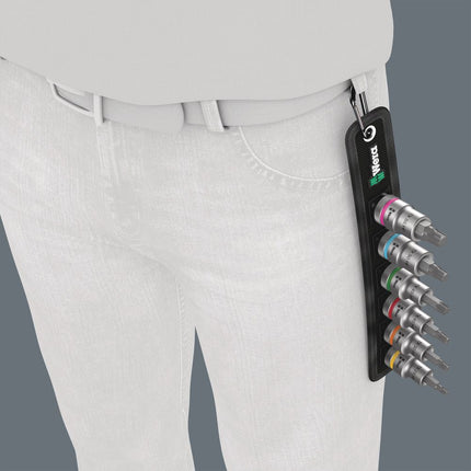 WERA Jeu de clés à douille Belt C 3 TORX® HF Zyklop 6 pièces ( 4000821204 )