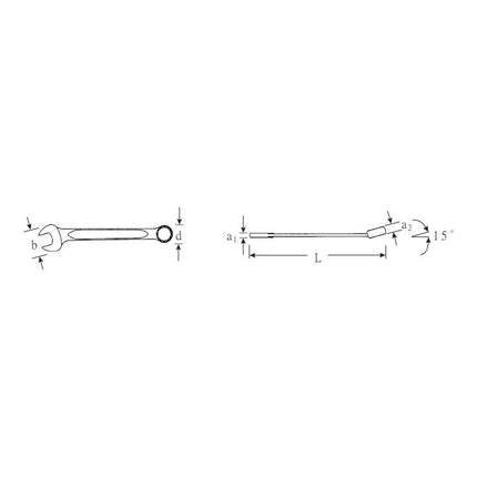 STAHLWILLE Clé mixte OPEN-BOX 13 SW 22 mm longueur 260 mm ( 4000826017 )