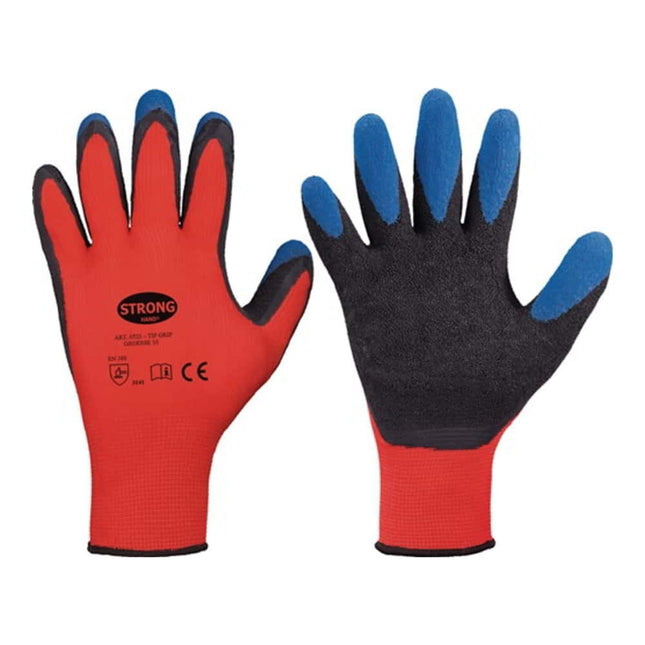 STRONGHAND gants Tip Grip taille 9 rouge/noir/bleu ( 8000140726 )