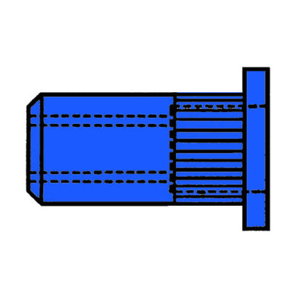 GESIPA Écrou à river Standard (tête plate ronde) tige de rivet D. x l. 11 x 17 mm M8 ( 4000813530 )