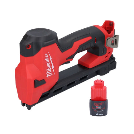 Milwaukee M12 BCST-201 Batterie agrafeuse 12 V 19 x 25.4 mm + 1x batterie 2.0 Ah - sans kit chargeur