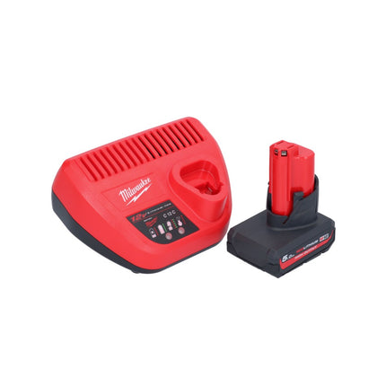Milwaukee M12 BCST-501 Agrafeuse sans fil 12 V 19 x 25,4 mm + 1x batterie 5,0 Ah + chargeur