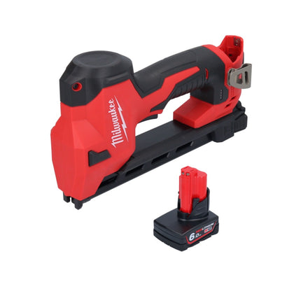 Milwaukee M12 BCST-601 Agrafeuse sans fil 12 V 19 x 25.4 mm + 1x batterie 6.0 Ah - sans chargeur
