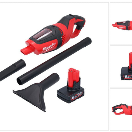 Aspirateur sans fil Milwaukee M12 HV-601 12 V + 1x batterie 6,0 Ah - sans chargeur