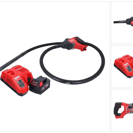 Vibrateur à béton sur batterie Milwaukee M18 FCVN24-501 18 V 2,4 m sans balais + 1x batterie 5,0 Ah + chargeur