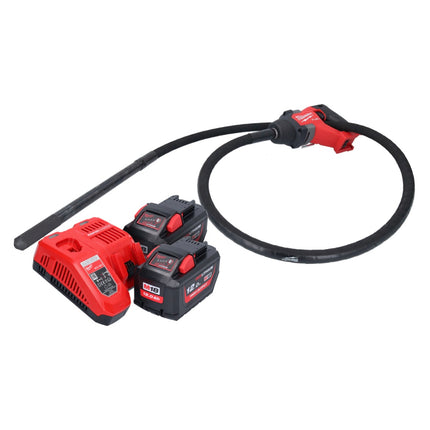 Vibrateur à béton sur batterie Milwaukee M18 FCVN24-122 18 V 2,4 m sans balais + 2x batteries 12,0 Ah + chargeur