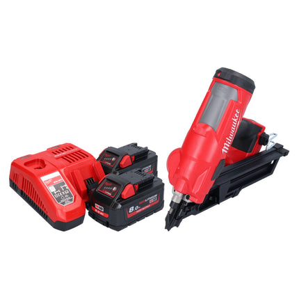 Milwaukee M18 FFN-802 Cloueur sans fil 18 V 50 - 90 mm Brushless + 2x batterie 8,0 Ah + chargeur