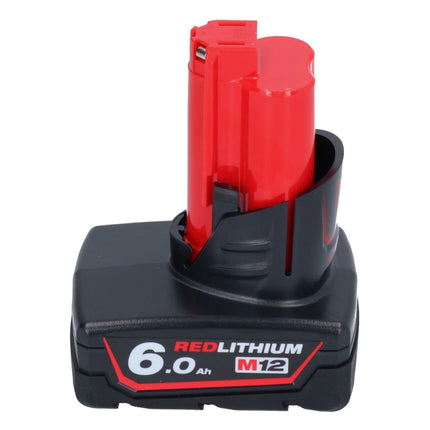 Meuleuse à pointes sur batterie Milwaukee M12 FDSS-601X 12 V 88,8 x 63,5 mm sans balais + 1x batterie 6,0 Ah + boîtier HD - sans chargeur