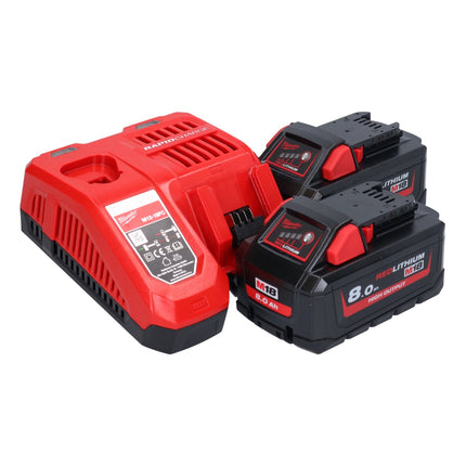 Milwaukee M18 FFN21-802C Cloueur sans fil 18 V 50 - 90 mm Brushless + 2x batterie 8,0 Ah + chargeur + coffret