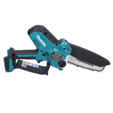 Makita DUC 150 RM201 Tronçonneuse à chaîne sans fil 18 V 15 cm Brushless + 2x batterie 4,0 Ah + chargeur