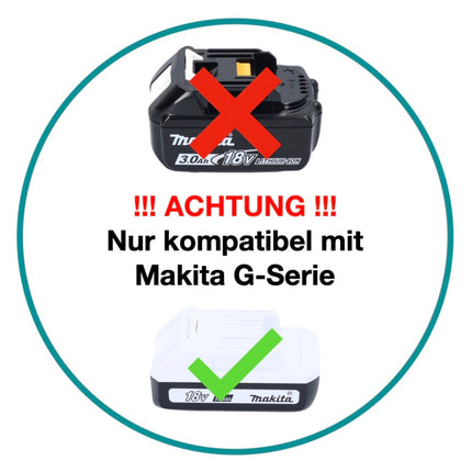 Makita DF 457 DWEX2 Perceuse-visseuse sans fil 18 V 42 Nm série G + 2x batterie 1,5 Ah + chargeur + 70 pcs. d'accessoires + coffret