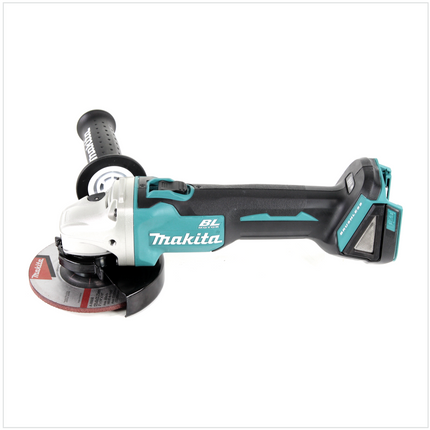 Makita DGA 504 RT1J 18 V Meuleuse sans fil Ø 125 mm brushless avec Boîtier de transport MAKPAC + 1x Batterie 5,0 Ah + Chargeur DC18RC 